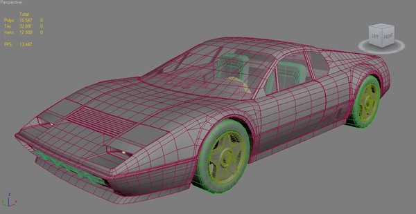 ferrari 512bb 3d model - Ferrari 512bb by Thunderzpolski